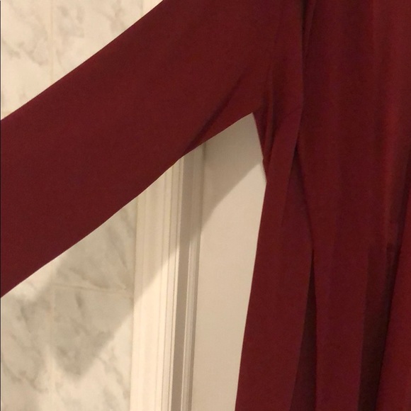 RED WINE BELTED CARDIGAN/ JACKET - Picture 7 of 8